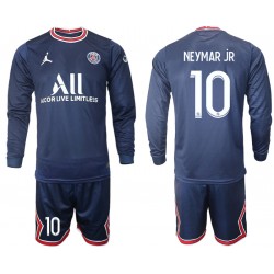 Nogometni Dresovi Paris Saint-Germain Neymar JR 10 Dječji Domaći dres 2021-2022 Dugi Rukav