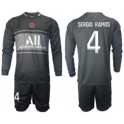 Nogometni Dresovi Paris Saint-Germain Sergio Ramos 4 Dječji Treći dres 2021-2022 Dugi Rukav