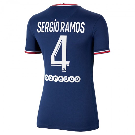Nogometni Dresovi Paris Saint-Germain Sergio Ramos 4 Ženski Domaći dres 2021-2022 Kratkih Rukava