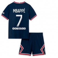 Nogometni Dresovi Paris Saint-Germain Kylian Mbappé 7 Dječji Domaći dres 2021-2022 Kratkih Rukava