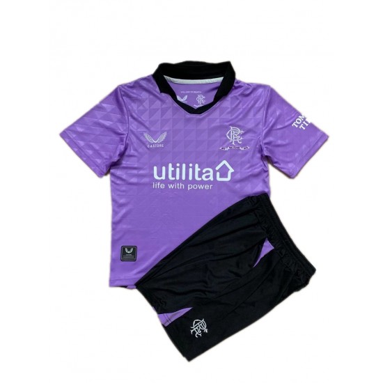 Nogometni Dresovi Rangers Dječji Treći dres 2021-2022 Kratkih Rukava