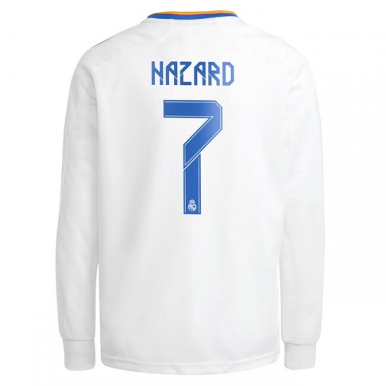 Nogometni Dresovi Real Madrid Eden Hazard 7 Domaći dres 2021-2022 Dugi Rukav