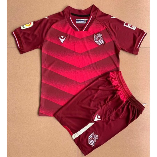 Nogometni Dresovi Real Sociedad Dječji Gostujući dres 2021-2022 Kratkih Rukava