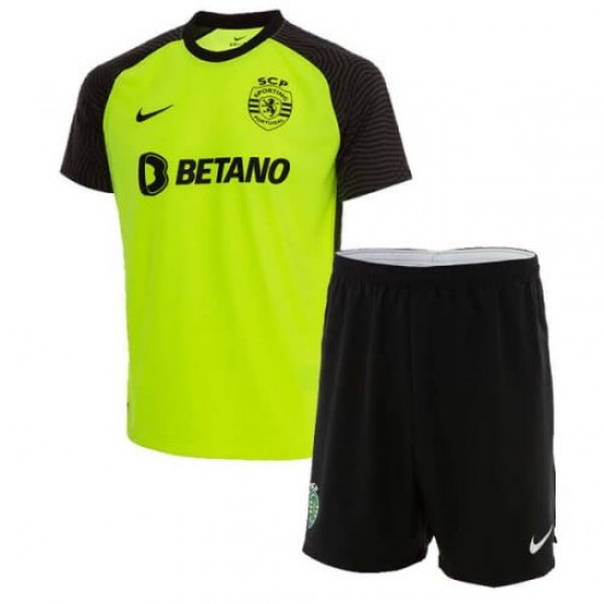 Nogometni Dresovi Sporting CP Dječji Gostujući dres 2021-2022 Kratkih Rukava