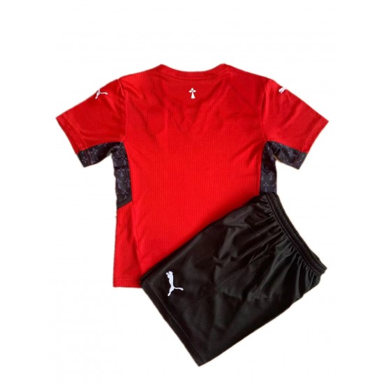 Nogometni Dresovi Stade Rennais Dječji Domaći dres 2021-2022 Kratkih Rukava