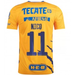 Nogometni Dresovi Tigres UANL Nico Lopez 11 Domaći dres 2021-2022 Kratkih Rukava