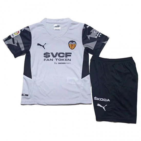 Nogometni Dresovi Valencia CF Dječji Domaći dres 2021-2022 Kratkih Rukava
