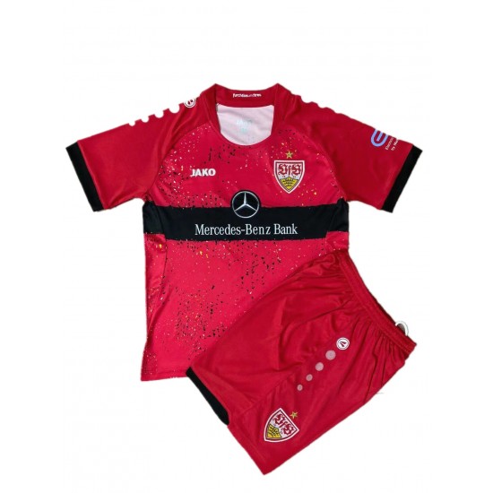 Nogometni Dresovi VfB Stuttgart Dječji Gostujući dres 2021-2022 Kratkih Rukava