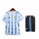 Nogometni Dresovi Argentina Dječji Domaći dres 2021 Kratkih Rukava