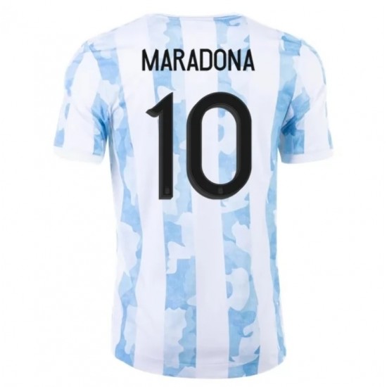 Nogometni Dresovi Argentina Maradona 10 Domaći dres 2021 Kratkih Rukava