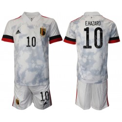 Nogometni Dresovi Belgija Eden Hazard 10 Dječji Gostujući dres Euro 2020 Kratkih Rukava