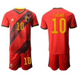 Nogometni Dresovi Belgija Eden Hazard 10 Dječji Domaći dres Euro 2020 Kratkih Rukava