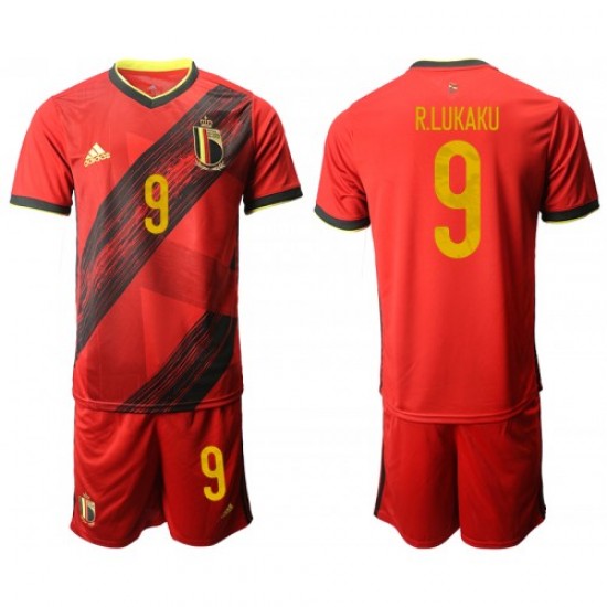 Nogometni Dresovi Belgija Romelu Lukaku 9 Domaći dres Euro 2020 Kratkih Rukava