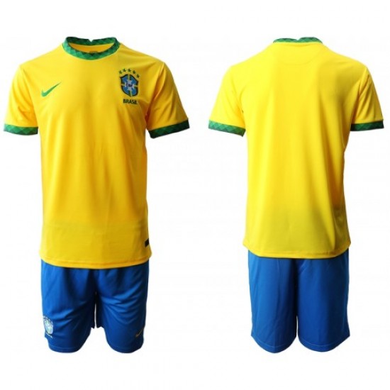 Nogometni Dresovi Brazil Dječji Domaći dres 2020-2021 Kratkih Rukava
