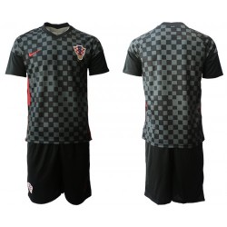 Nogometni Dresovi Hrvatska Dječji Gostujući dres Euro 2020 Kratkih Rukava