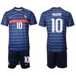 Nogometni Dresovi Francuska Kylian Mbappé 10 Dječji Domaći dres Euro 2020 Kratkih Rukava