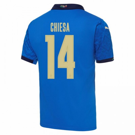 Nogometni Dresovi Italija Federico Chiesa 14 Domaći dres Euro 2020 Kratkih Rukava
