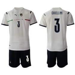 Nogometni Dresovi Italija Giorgio Chiellini 3 Dječji Gostujući dres 2021-2022 Kratkih Rukava