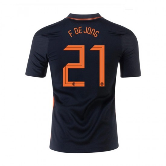 Nogometni Dresovi Nizozemska Frenkie de Jong 21 Gostujući dres Euro 2020 Kratkih Rukava
