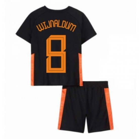 Nogometni Dresovi Nizozemska Georginio Wijnaldum 8 Dječji Gostujući dres Euro 2020 Kratkih Rukava