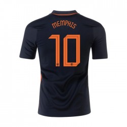 Nogometni Dresovi Nizozemska MEMPHIS 10 Gostujući dres Euro 2020 Kratkih Rukava