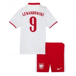 Nogometni Dresovi Poljska Robert Lewandowski 9 Dječji Domaći dres Euro 2020 Kratkih Rukava