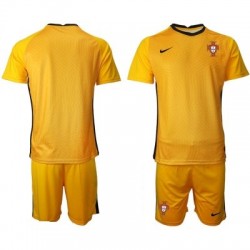 Nogometni Dresovi Portugal Vratar Dječji Gostujući dres Euro 2020 Kratkih Rukava