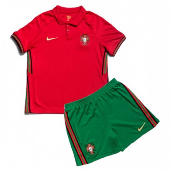 Nogometni Dresovi Portugal Dječji Domaći dres Euro 2020 Kratkih Rukava