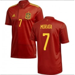 Nogometni Dresovi Španjolska Morata 7 Domaći dres Euro 2020 Kratkih Rukava