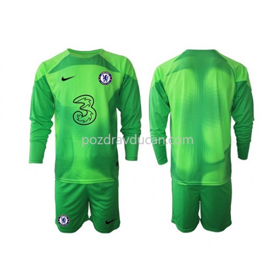 Nogometni Dresovi Chelsea Vratar Dječji Treći dres 2022-2023 Dugi Rukav