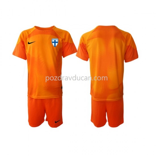 Nogometni Dresovi Finska Vratar Dječji Domaći dres 2022-2023 Kratkih Rukava