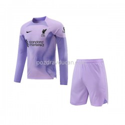 Nogometni Dresovi Liverpool Vratar Dječji Domaći dres 2022-2023 Dugi Rukav