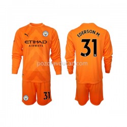 Nogometni Dresovi Manchester City Ederson M 31 Vratar Dječji Treći dres 2022-2023 Dugi Rukav