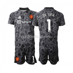Nogometni Dresovi Manchester United DE GEA 1 Vratar Dječji Gostujući dres 2022-2023 Kratkih Rukava