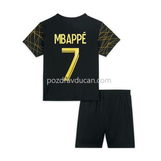 Nogometni Dresovi Paris Saint-Germain Mbappé 7 Dječji Četvrti dres 2022-2023 Kratkih Rukava