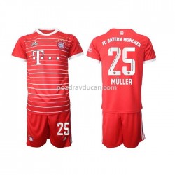 Nogometni Dresovi Bayern München Muller 25 Dječji Domaći dres 2022-2023 Kratkih Rukava