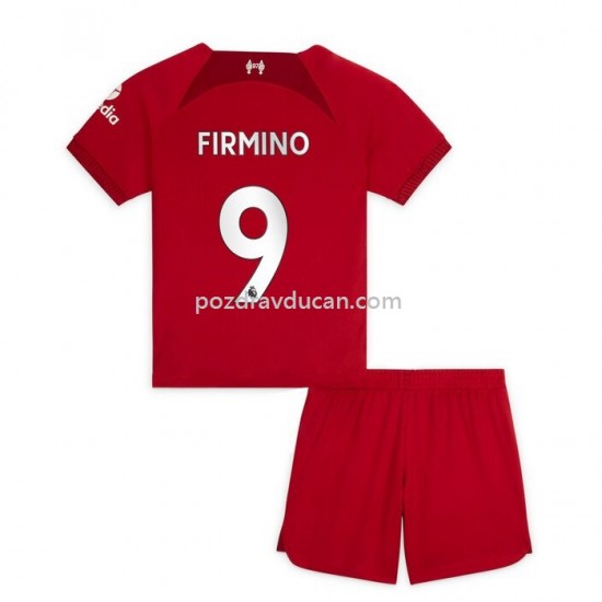 Nogometni Dresovi Liverpool Firmino 9 Dječji Domaći dres 2022-2023 Kratkih Rukava