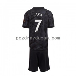 Nogometni Dresovi Arsenal Saka 7 Dječji Gostujući dres 2022-2023 Kratkih Rukava