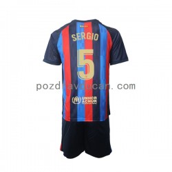 Nogometni Dresovi FC Barcelona Sergio Busquets 5 Dječji Domaći dres 2022-2023 Kratkih Rukava