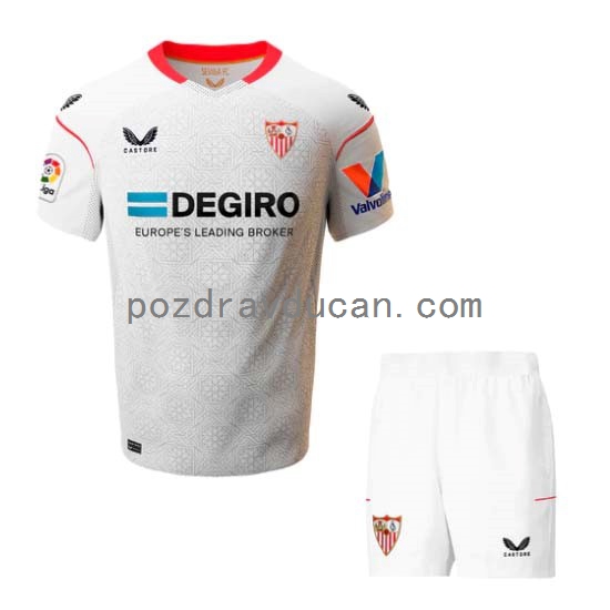 Nogometni Dresovi Sevilla FC Dječji Domaći dres 2022-2023 Kratkih Rukava
