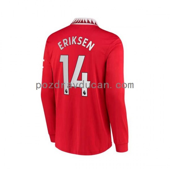 Nogometni Dresovi Manchester United Christian Eriksen 14 Muški Domaći dres 2022-2023 Dugi Rukav