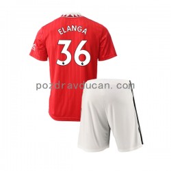 Nogometni Dresovi Manchester United Elanga 36 Dječji Domaći dres 2022-2023 Kratkih Rukava