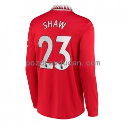 Nogometni Dresovi Manchester United Luke Shaw 23 Muški Domaći dres 2022-2023 Dugi Rukav
