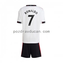 Nogometni Dresovi Manchester United Ronaldo 7 Dječji Gostujući dres 2022-2023 Kratkih Rukava