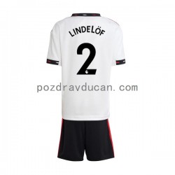 Nogometni Dresovi Manchester United Victor Lindelof 2 Dječji Gostujući dres 2022-2023 Kratkih Rukava