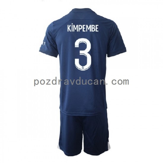 Nogometni Dresovi Paris Saint-Germain Kimpembe 3 Dječji Domaći dres 2022-2023 Kratkih Rukava