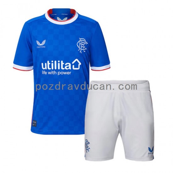 Nogometni Dresovi Rangers Dječji Domaći dres 2022-2023 Kratkih Rukava