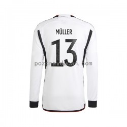 Nogometni Dresovi Njemačka Thomas Muller 13 Muški Domaći dres World Cup 2022 Dugi Rukav