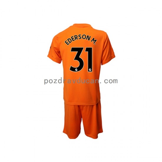 Nogometni Dresovi Manchester City Ederson M. 31 Vratar Dječji Treći dres 2022-2023 Kratkih Rukava
