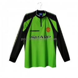 Nogometni Dresovi Manchester United 1998- Vratar Retro Muški Domaći dres 1999 Dugi Rukav